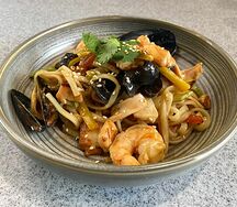 Лапша удон с морепродуктами