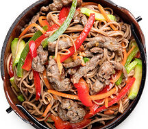 Soba с говядиной