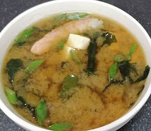 Мисо с креветками