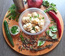 Пельмени ручной лепки куринные домашние