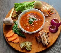 Суп фасолевый с беконом