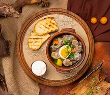 Куриный бульон с потрошками