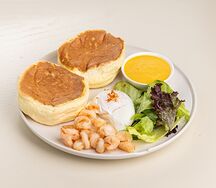 Панкейки с креветками