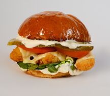 Shrimp burger