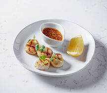 Морской гребешок на гриле
