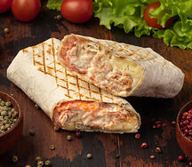 Шаурма с красной рыбой