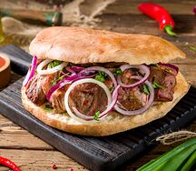 Шашлык из cвинoй шейки в хлебе