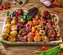 Ассорти Мякоть с овощами №1