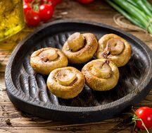 Грибы на мангале