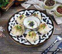 Манты с говядиной