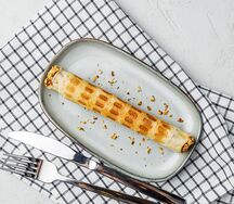 Вафельная трубочка с варёной сгущенкой