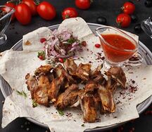 Шашлык из бараньих семечек