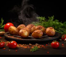 Картофель на углях