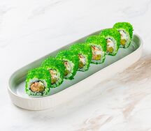 Ролл с лососем терияки и маринованным дайконом