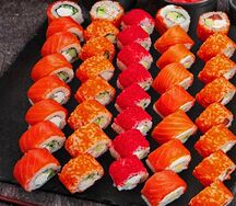 Вкусно сделано с лососем и точка