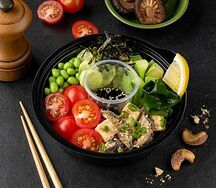 Киноко Поке (с тофу и шиитаке)