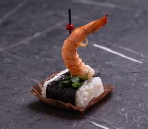 Канапе с креветкой