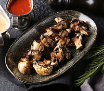 Шампиньоны на гриле