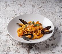 Спагетти с морепродуктами