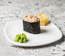 Острые суши с крабом