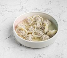 Пельмени с куриным бульоном