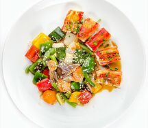 Камчатский краб под соусом терияки с овощами