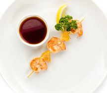 Шашлык из креветок