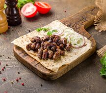 Шашлык из куриных сердечек
