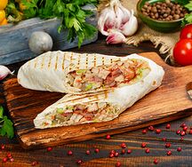 Шаурма на углях куриная