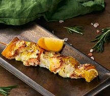 Шашлычок с лососем и треской