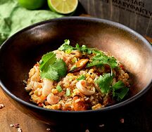 Рис теппан с морепродуктами