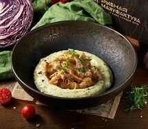 Фишстроганов из черной трески