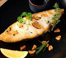 Стейк Палтуса на гриле