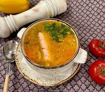 Уха по-домашнему из красной рыбы