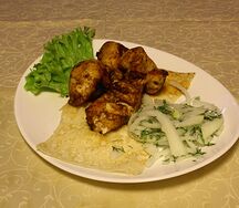 Шашлык из куриной грудки