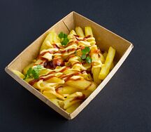Картофель фри с соусом барбекю
