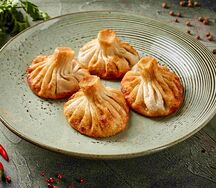 Жареные хинкали со свининой и говядиной