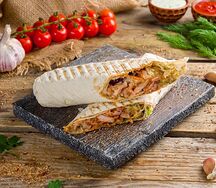 Шаурма куриная в обычном лаваше L