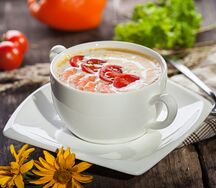 Крем-суп с креветкой