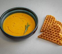 Крем суп из лосося