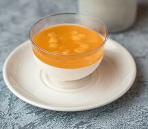 Панна-котта с манго-маракуйя
