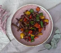 Говядина с овощами по-азиатски