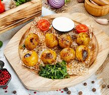 Картофель молодой на углях