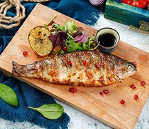 Сибас на мангале