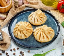 Жареные хинкали с говядиной