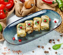 Рулетики из баклажанов