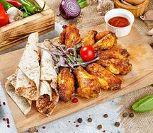 Шашлык из куриных крыльев