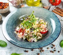 Феттуччине с креветками