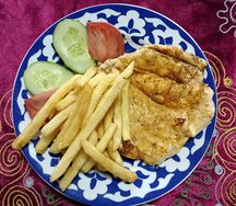Стейк из курицы на мангале