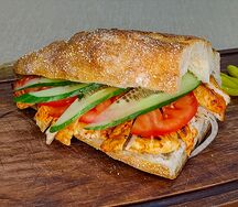 Шаурма с курицей в турецком хлебе